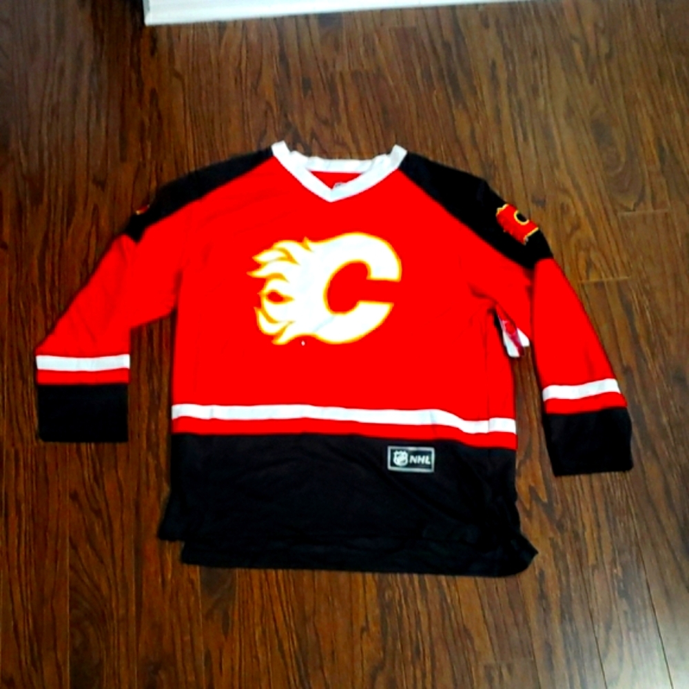NHL Calgary Flames NEW Adult 91 KADRI Jersey Red Black Hockey Canada Sz S/M